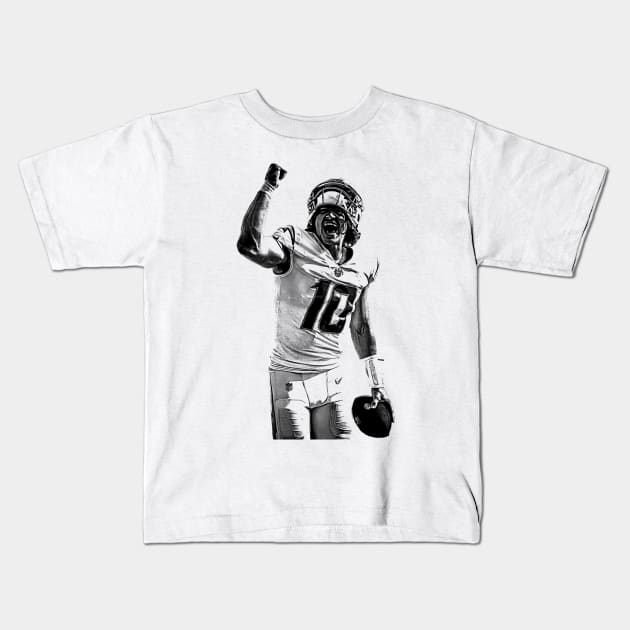 Justin Herbert || Pencil Drawing Vintage Kids T-Shirt by Zluenhurf